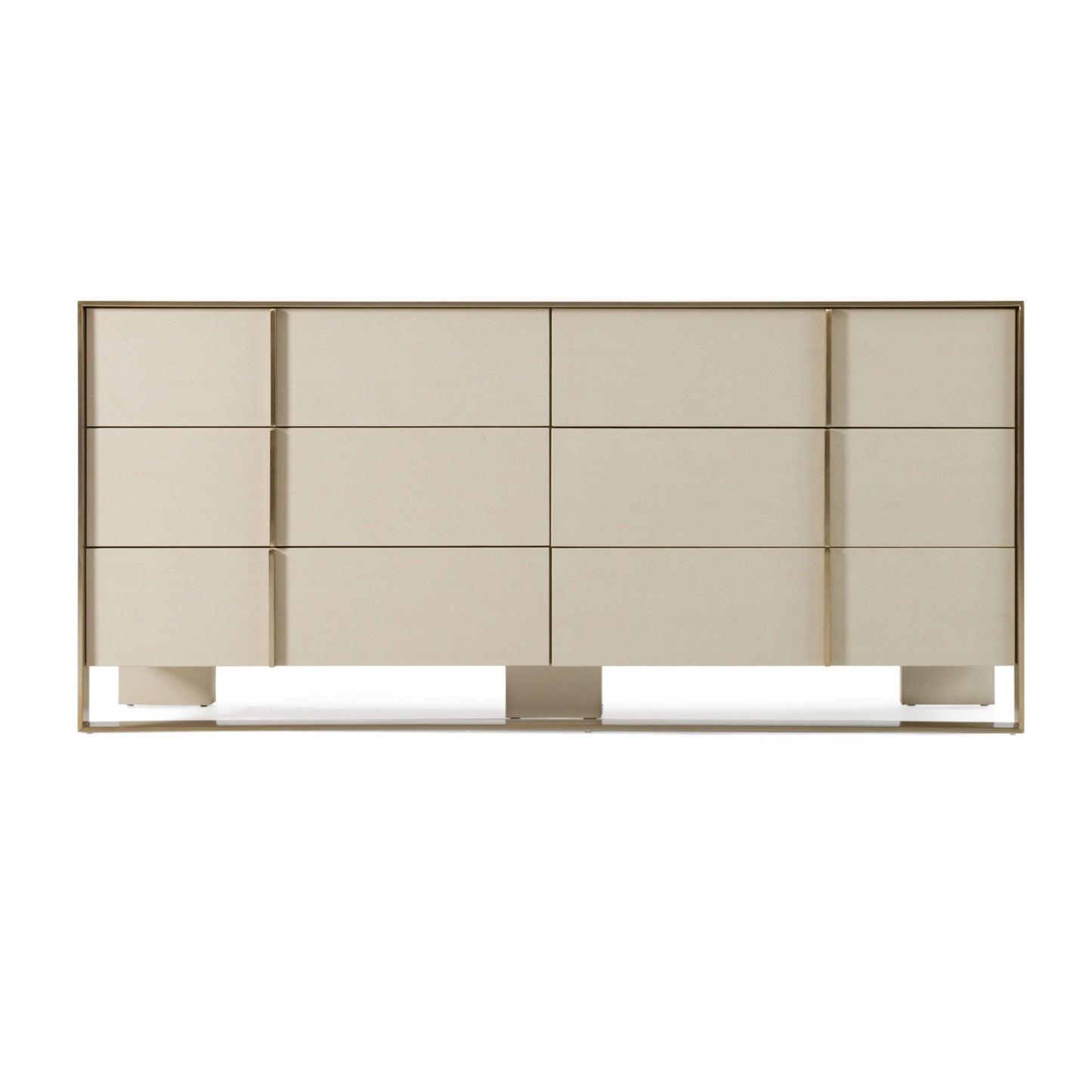 Luxury Beige Velvet + Brass Bedroom Set – Cartier