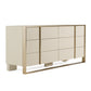 Luxury Beige Velvet + Brass Bedroom Set – Cartier