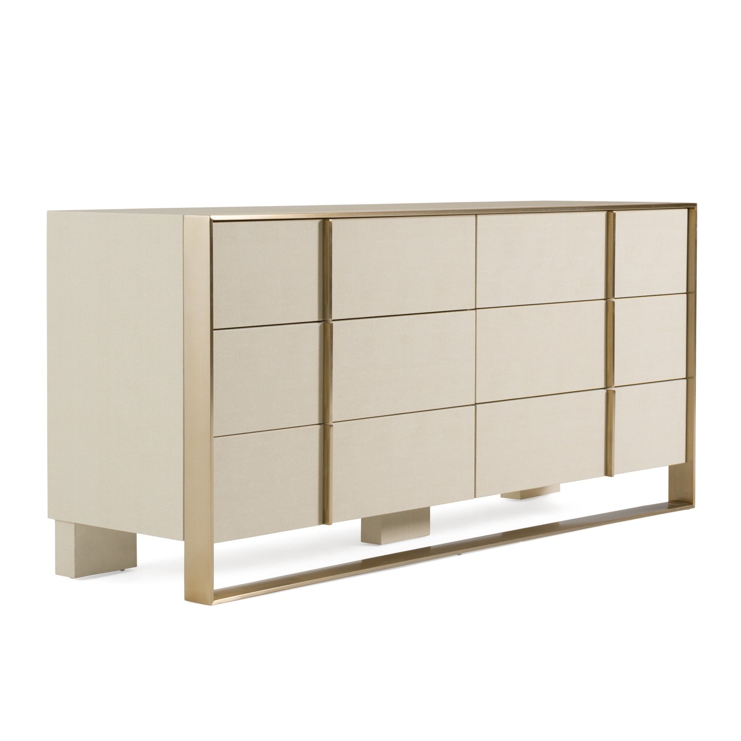 Luxury Beige Velvet + Brass Bedroom Set – Cartier