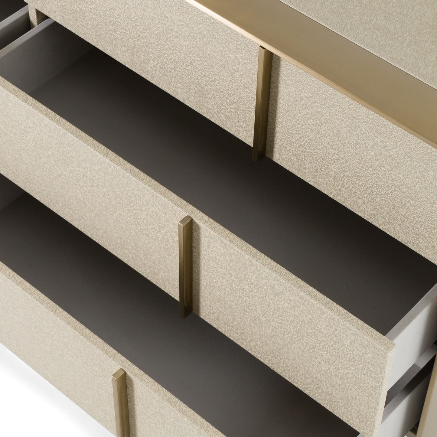 Luxury Beige Velvet + Brass Bedroom Set – Cartier