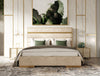 Luxury Beige Velvet + Brass Bedroom Set – Cartier