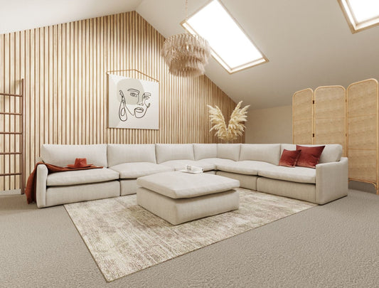Modern Fedora Luxe Sofa Set