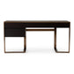 Elegant Wenge Office Desk with Rosegold Finish