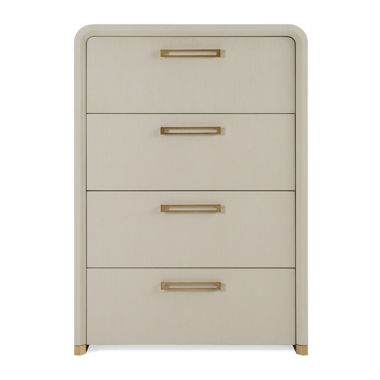 Modern Beige Velvet & Gold Bed With All Sets