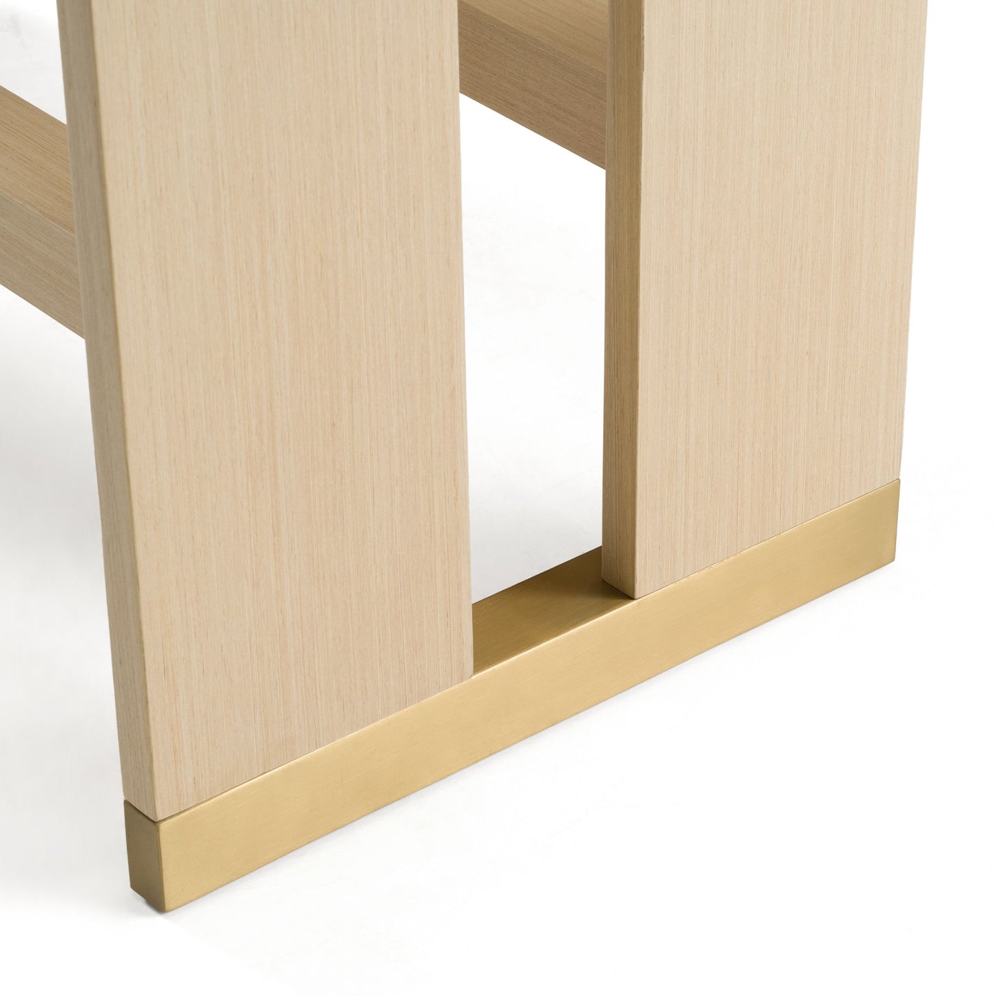 Modrest Florence Modern Dining Table — Seats 8, Glass & Oak Finish