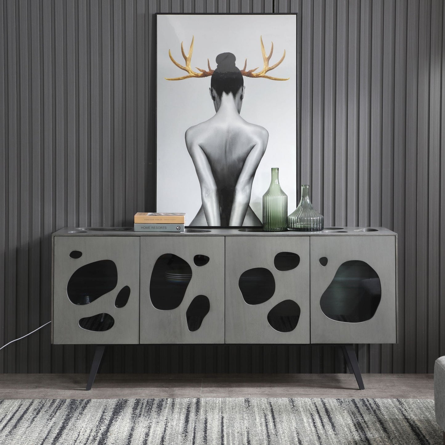 Modrest Fontana Grey Buffet