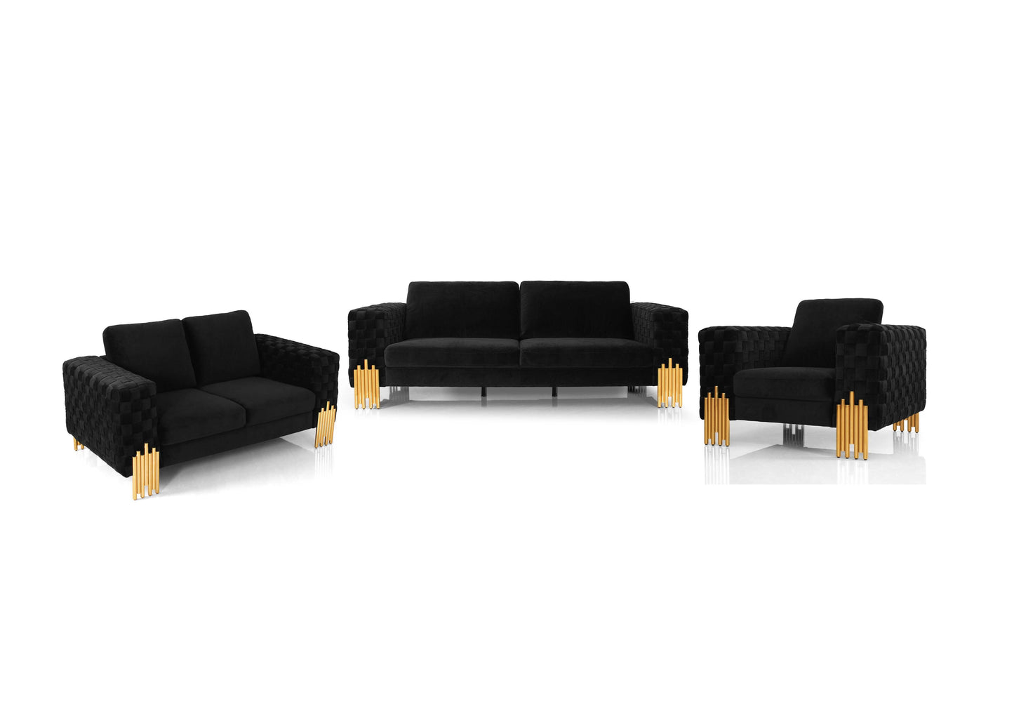 Georgia Velvet Glam Sofa by Divani Casa