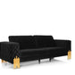 Georgia Velvet Glam Sofa by Divani Casa
