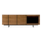 Modrest Glencoe Modern Glass & Walnut Buffet