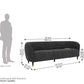 Eldric 3-Seater Velvet Sofa Graphite Grey – Pakistan