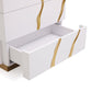 Modrest Aspen Modern White & Gold Chest