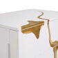 Modrest Aspen Modern White & Gold Chest