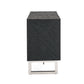 Matte Black Ash Veneer Cabinet with Steel Legs