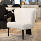 Divani Casa Ladean Modern White Accent Chair