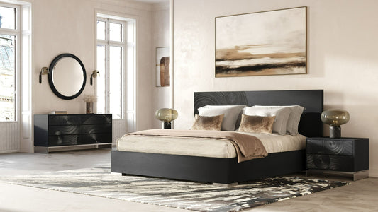 Lamod Cirque – Modern Black Ash 4-Piece Bedroom Set