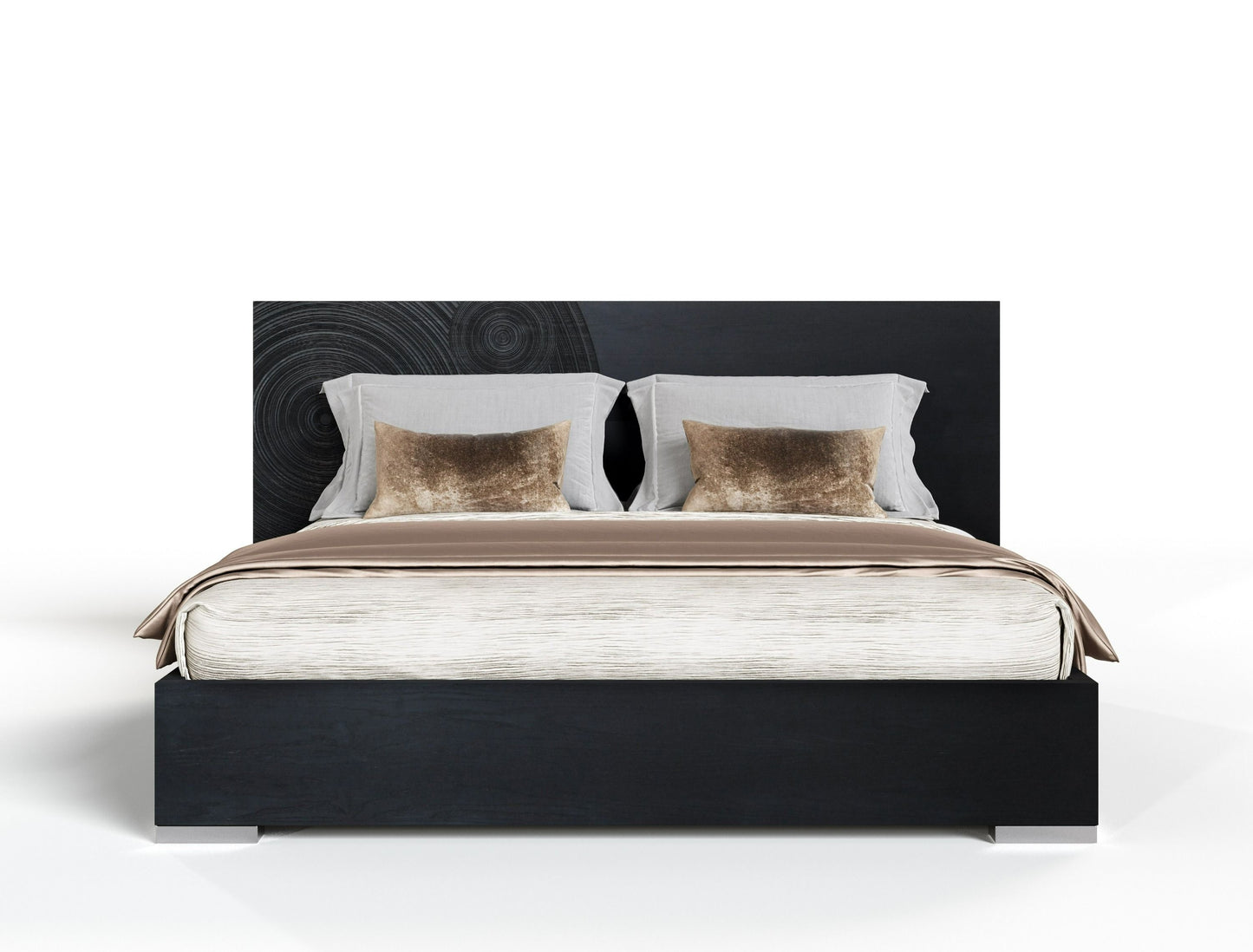 Lamod Cirque – Modern Black Ash 4-Piece Bedroom Set