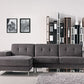 Casa Forli Modern Grey Sectional