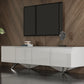 Columbia Modern White TV Stand