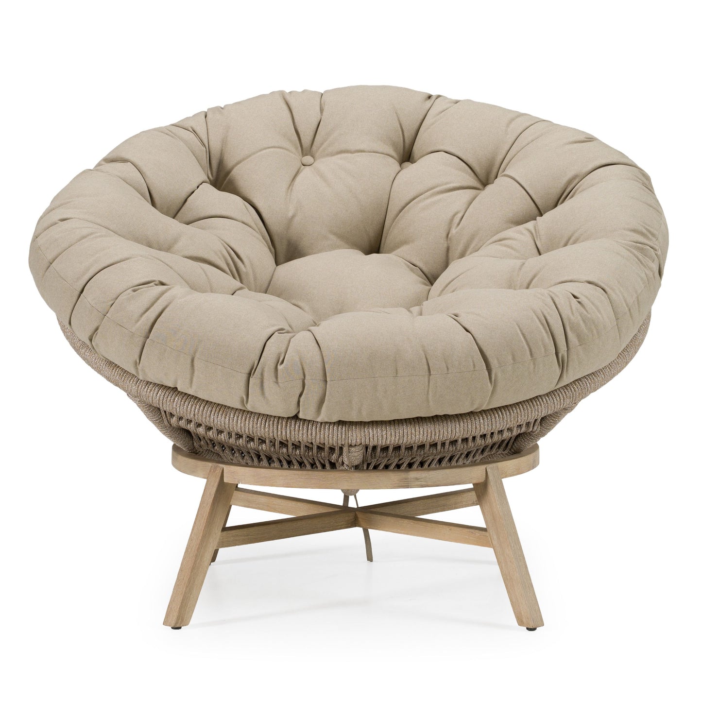 Renava Moon - Outdoor Beige Lounge Chair