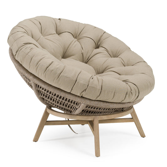 Renava Moon - Outdoor Beige Lounge Chair