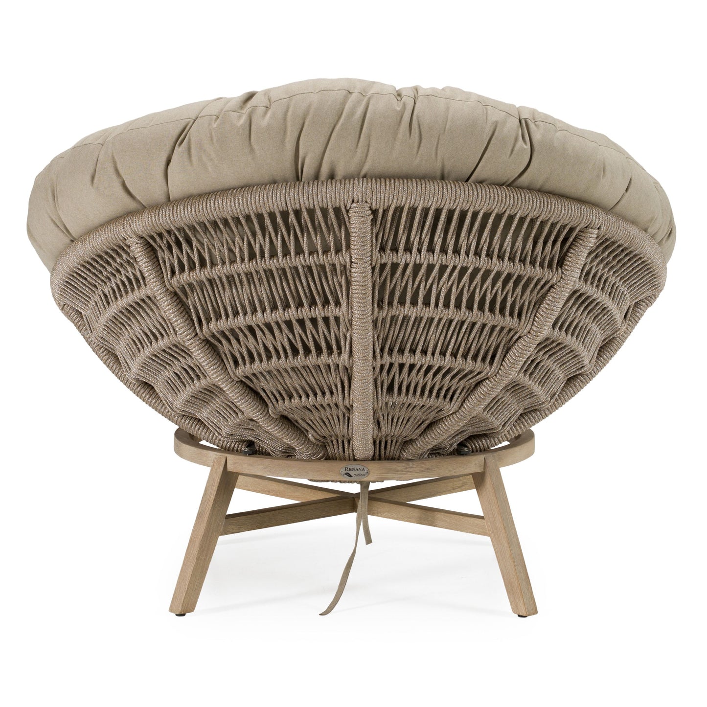 Renava Moon - Outdoor Beige Lounge Chair