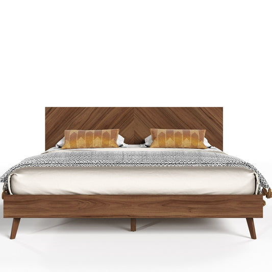 Nova Domus Kamela Modern Walnut Bed