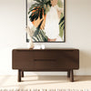 Dark Stained Acacia Solid Wood Sideboard