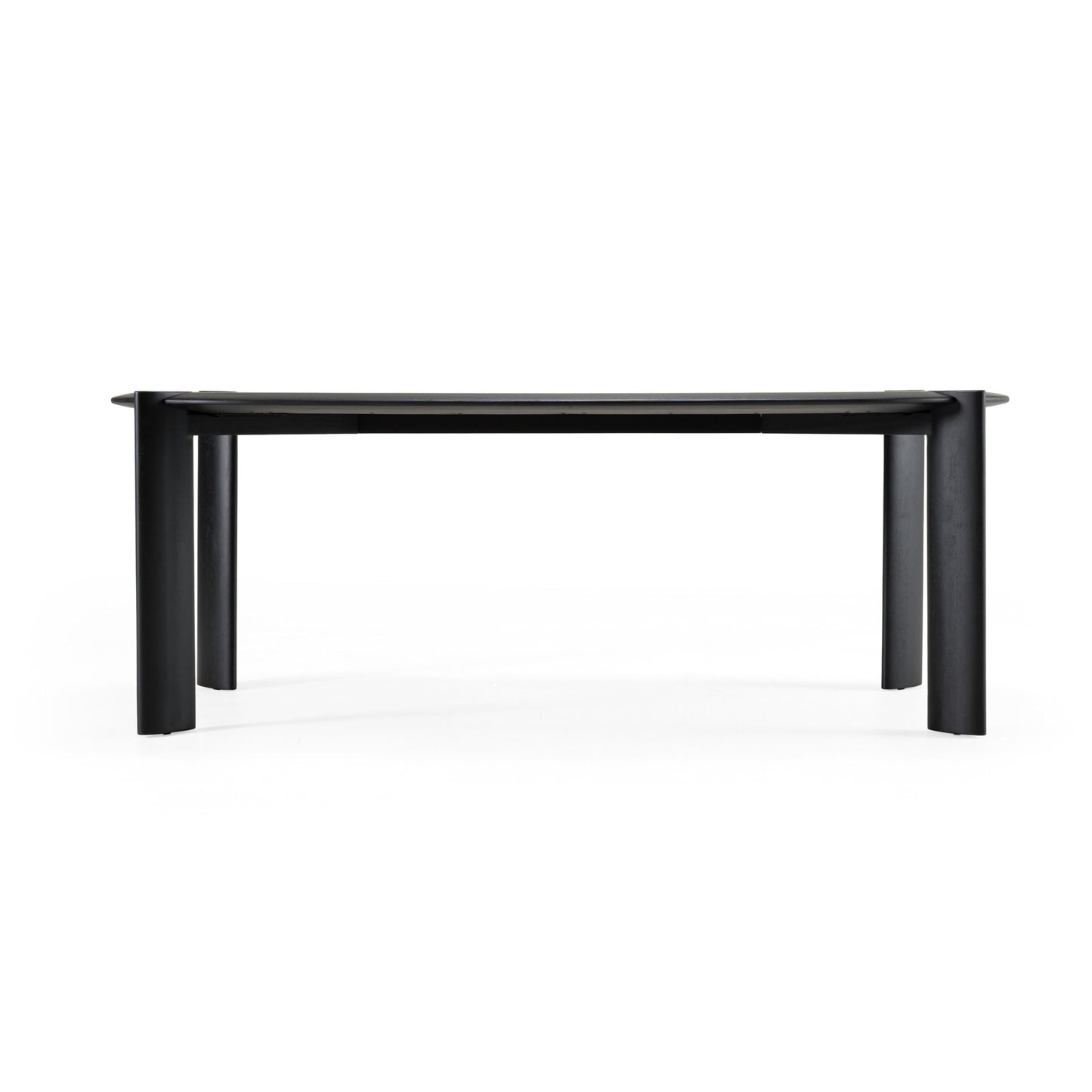 Steven Oval Black Lacquer Dining Table With Chairs Set