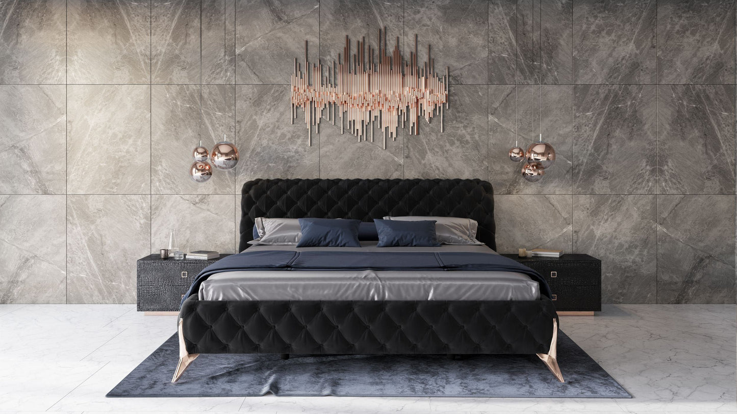 Modrest Legend Modern Velvet Bed