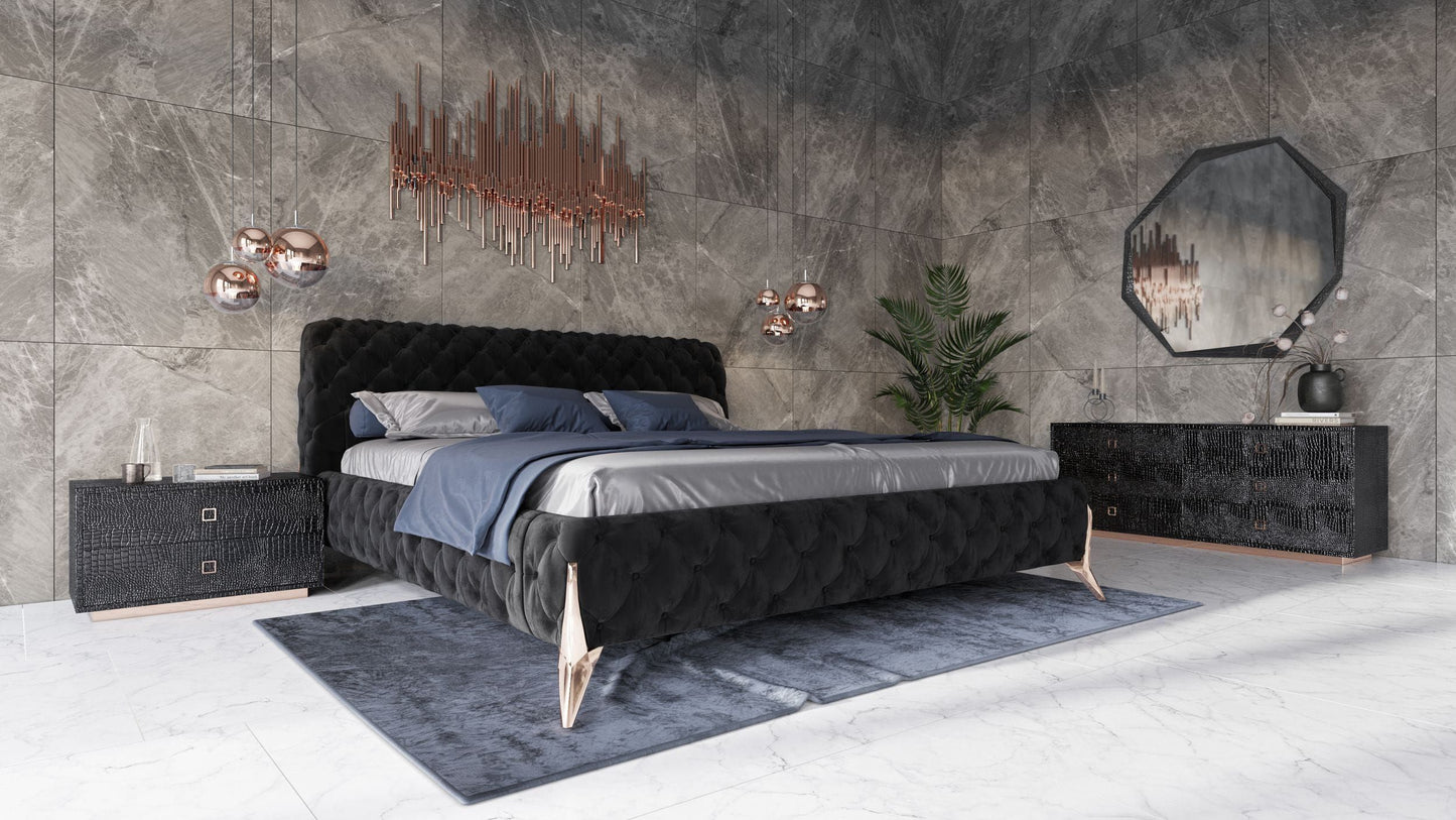 Modrest Legend Modern Velvet Bed