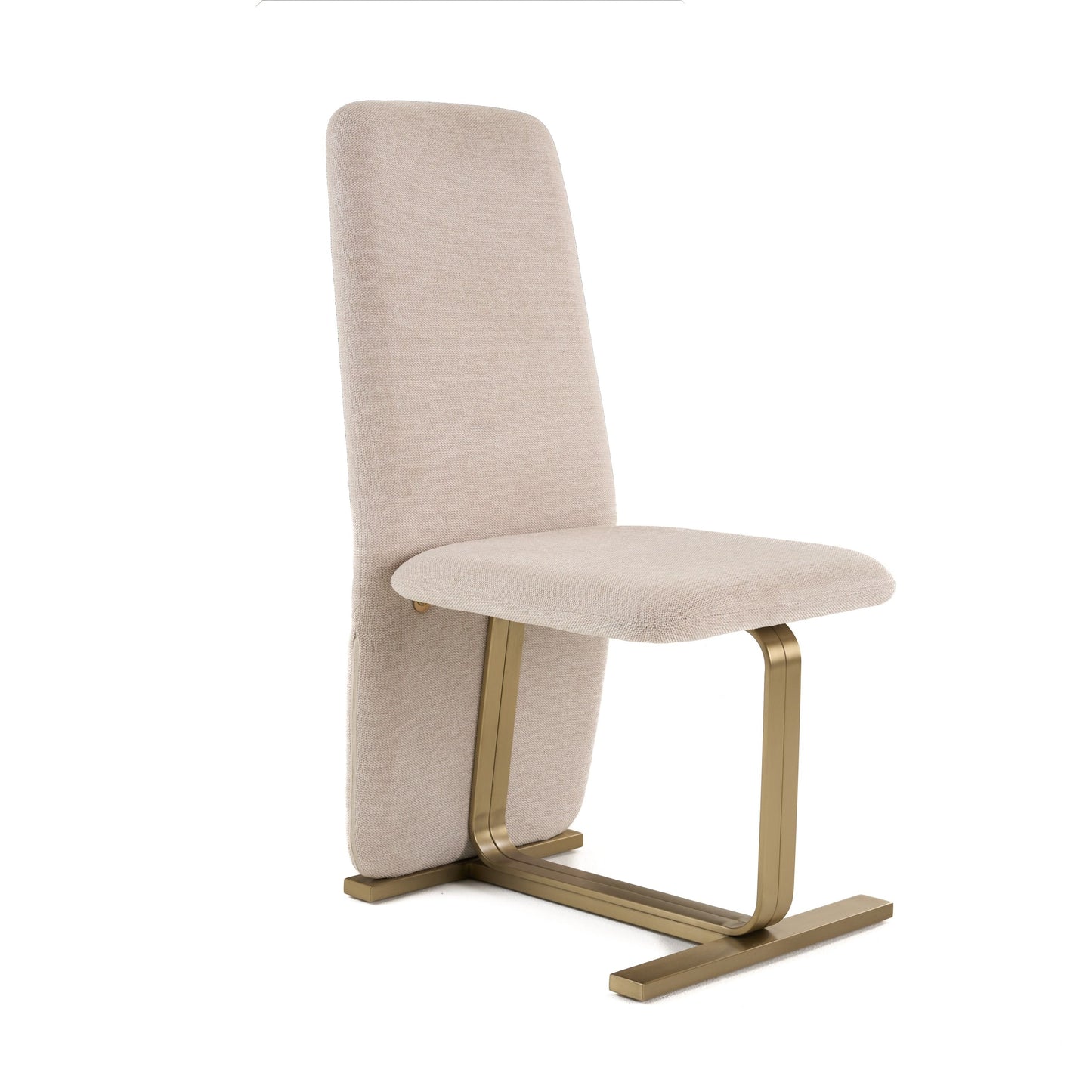 Modrest Tasha Beige Linen Dining Chairs – Set of 6