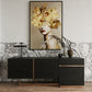 Modrest Tasha Buffet — Black Ash + Brushed Gold Sideboard