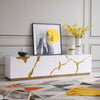 Modern White & Gold TV Stand