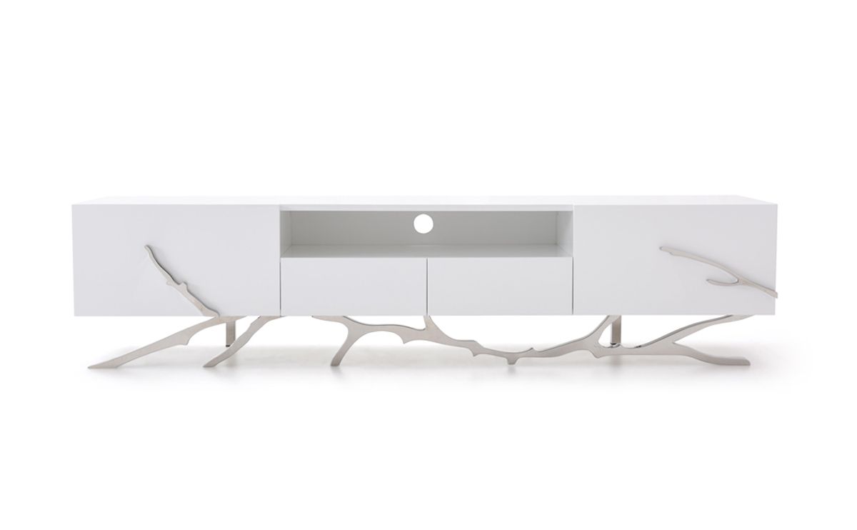 Modrest Legend 79″ White TV Stand