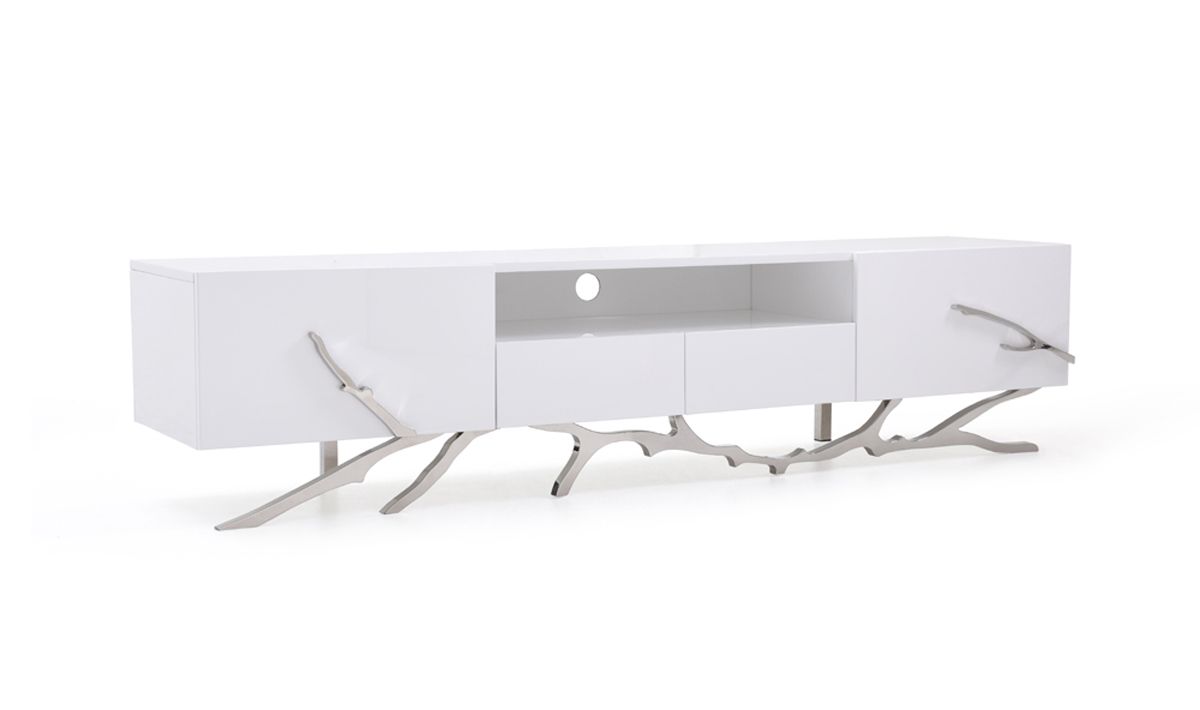 Modrest Legend 79″ White TV Stand