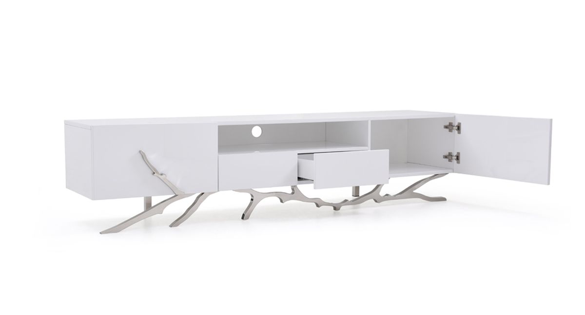 Modrest Legend 79″ White TV Stand