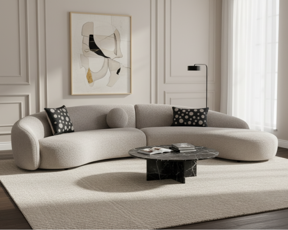 Allis Curved Sectional Sofa by Divani Casa