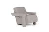 Modrest Wylie Accent Chair – Light Grey-Beige Fabric