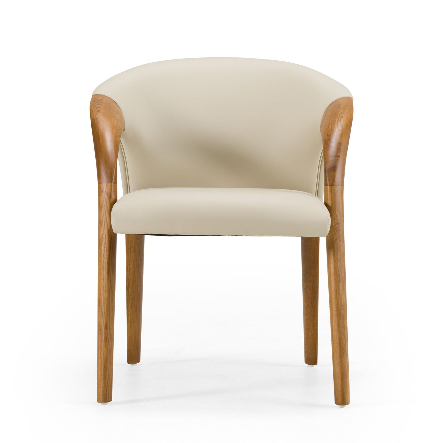 Grey Vegan Leather Dining Chair