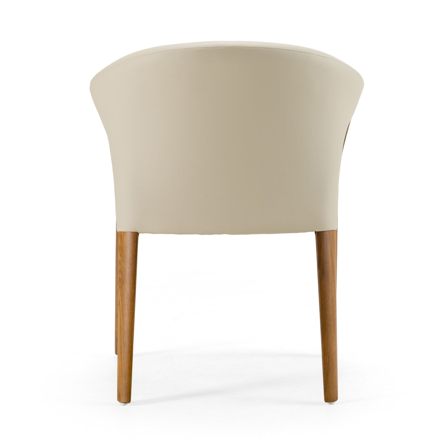 Grey Vegan Leather Dining Chair